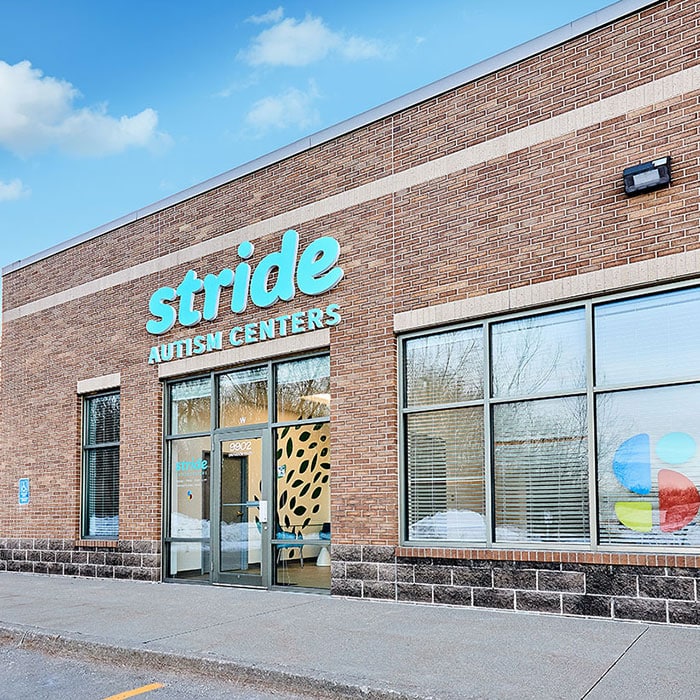 Exterior of the Stride Autism Center near North Liberty, Iowa.