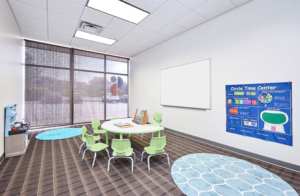 ABA therapist room to work with a child at Stride Autism Centers&reg;, Davenport, Iowa