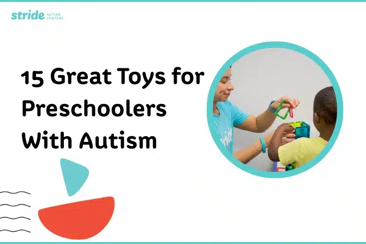 Un niño participando en una actividad de aprendizaje basada en la terapia ABA especializada en Stride Autism Centers® para desarrollar sus habilidades sociales.