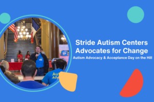 Representantes de Stride Autism Centers® defendiendo los servicios para el autismo y las políticas sanitarias en el Capitolio en 2025.
