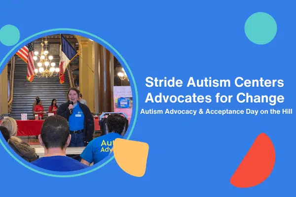 Representantes de Stride Autism Centers® defendiendo los servicios para el autismo y las políticas sanitarias en el Capitolio en 2025.