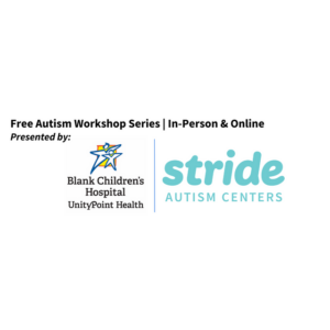 A free autism workshop graphic